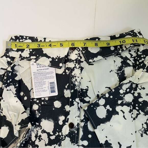 Top Paw Black Bleach Button Up Dress Shirt for Dogs Size XL - Picture 4 of 12